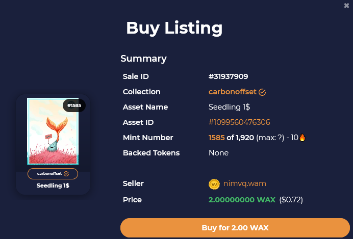 Buy Listing on AtomicHub