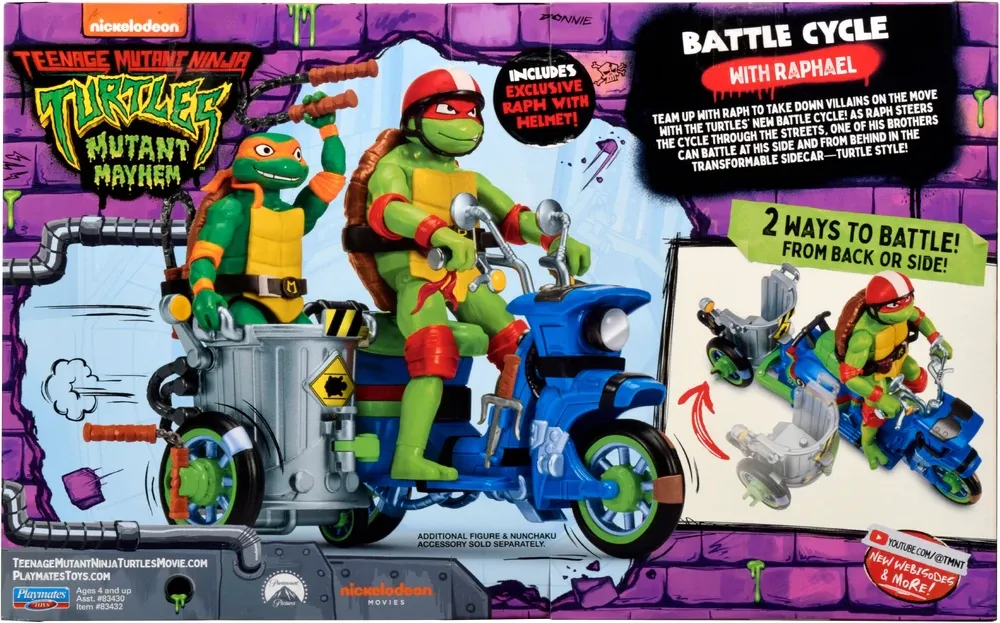 Teenage Mutant Ninja Turtles: Mutant Mayhem Pizza Fire Delivery Van TMNT  Action Figure Vehicle